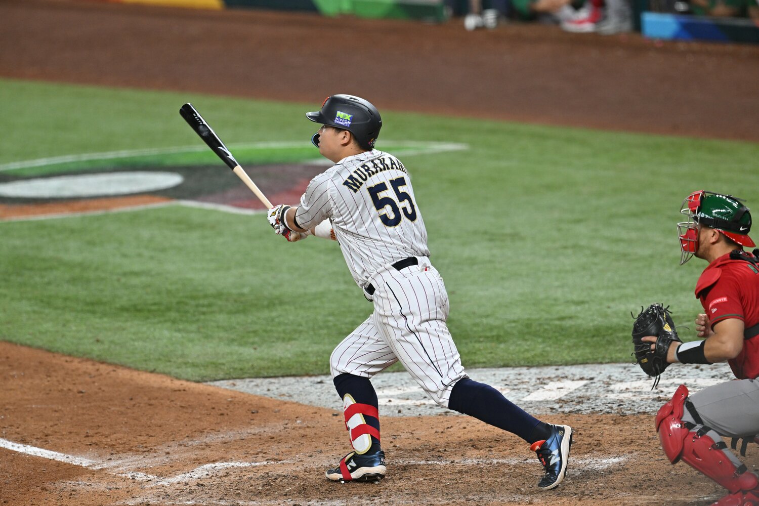 準決勝メキシコ戦、村上宗隆がサヨナラタイムリーを放った瞬間　©Naoya Sanuki