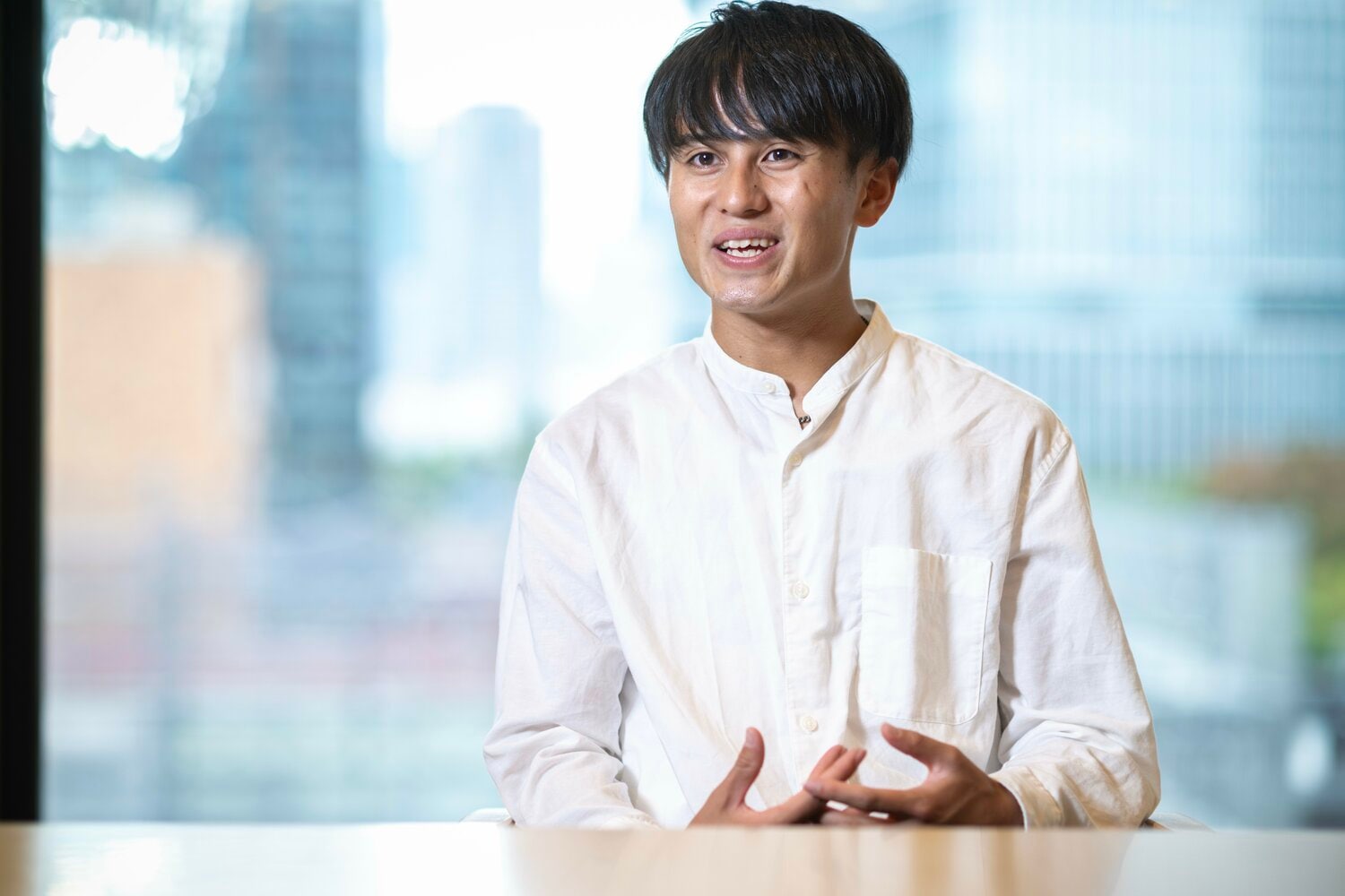 優勝した世羅とは「力の差があった」と語る田母神　©Takuya Sugiyama