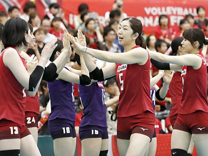 五輪に向け正念場の女子バレー。課題は攻撃の「枚数」とパターン。＜Number Web＞ photograph by Kyodo News