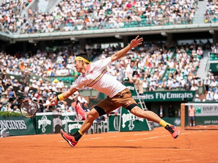 ティーム相手に全仏4回戦敗退も、心折れない錦織圭に見た完全復活。<Number Web> photograph by Getty Images