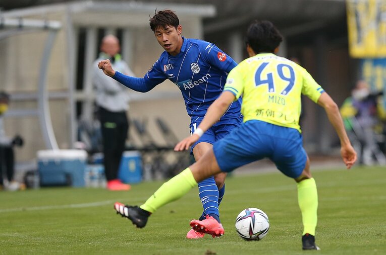 2021年の半田　©J.LEAGUE