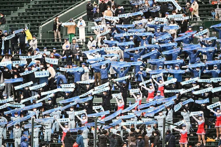 近江高は甲子園に爽やかな風を吹かせた　©︎Nanae Suzuki