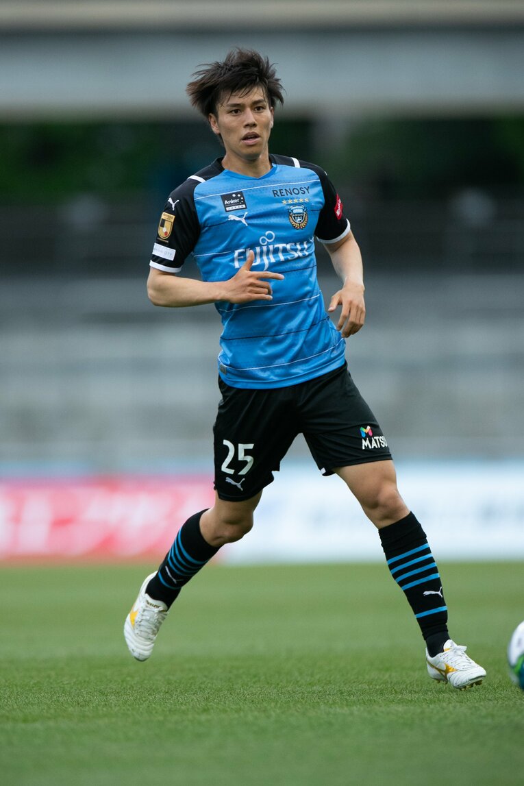 2021年の田中碧　※クラブ提供