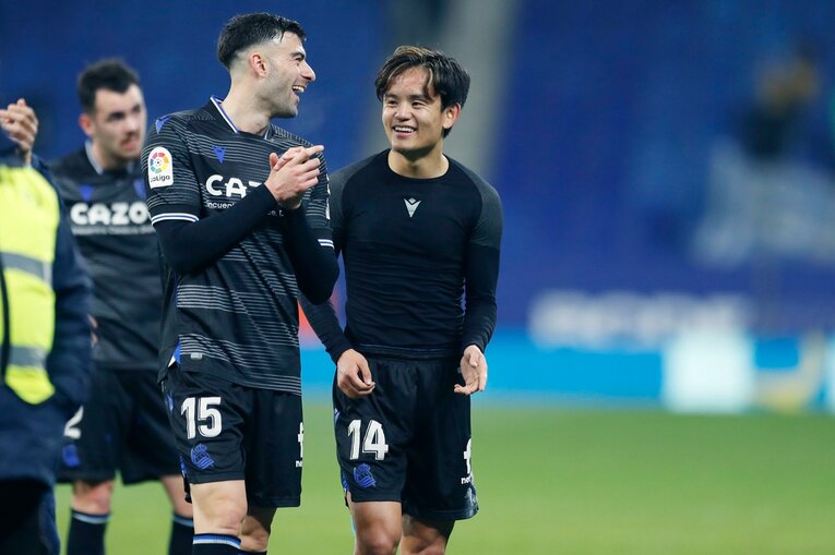 「クボの鮮烈ボレーに加えて…」“ハイライトだけではもったいない”ソシエダ久保建英の飛躍を現地撮影「特筆すべきはゴール直前の守備」(44)