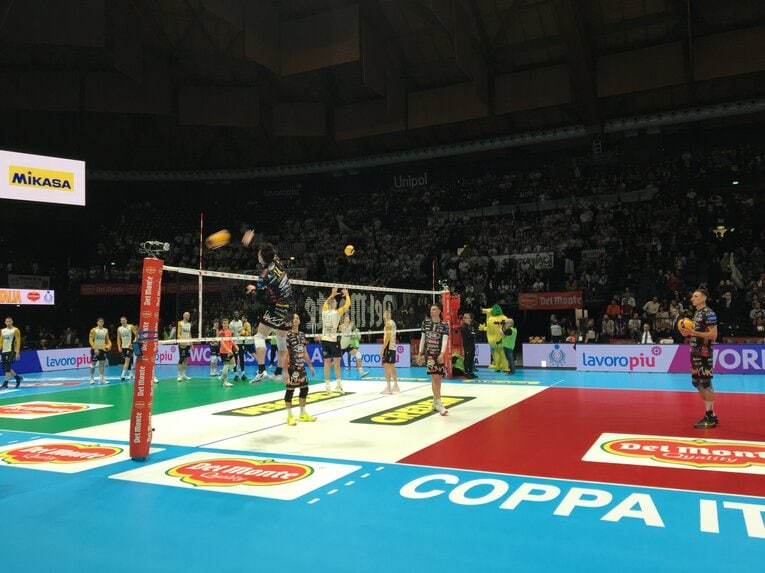 ペルージャの試合前練習（コッパ・イタリア準決勝）©︎Takashi Yuge