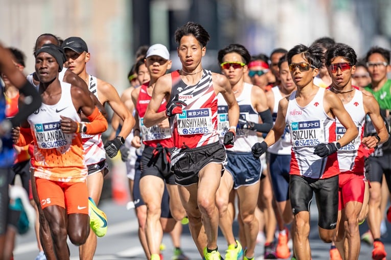 序盤から積極的なレース運びを見せた西山　©Nanae Suzuki
