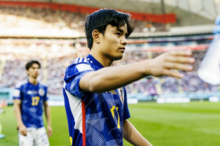 カタールW杯の久保　©Kiichi Matsumoto/JMPA