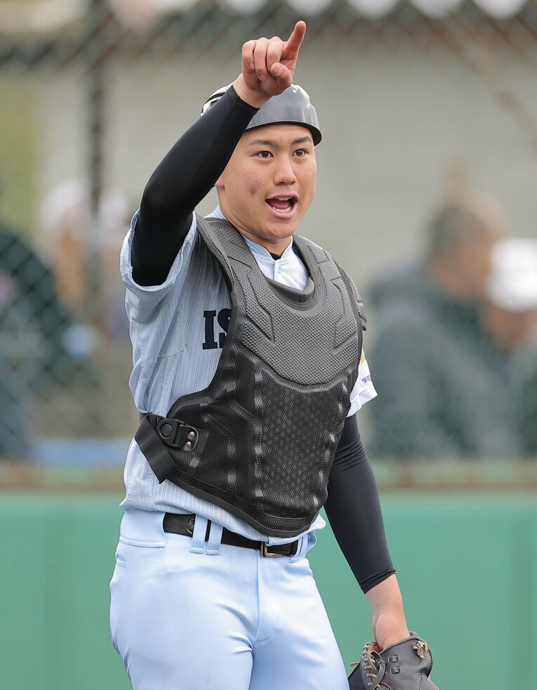 U18日本代表候補にも選ばれた学法石川の大栄　©Sankei Shimbun