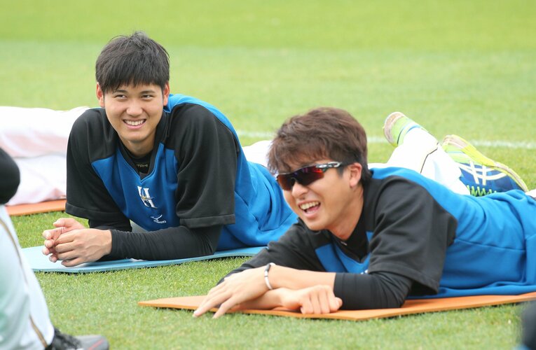 上沢が1つ上の代…仲良しだった大谷と上沢　©Sankei Shimbun