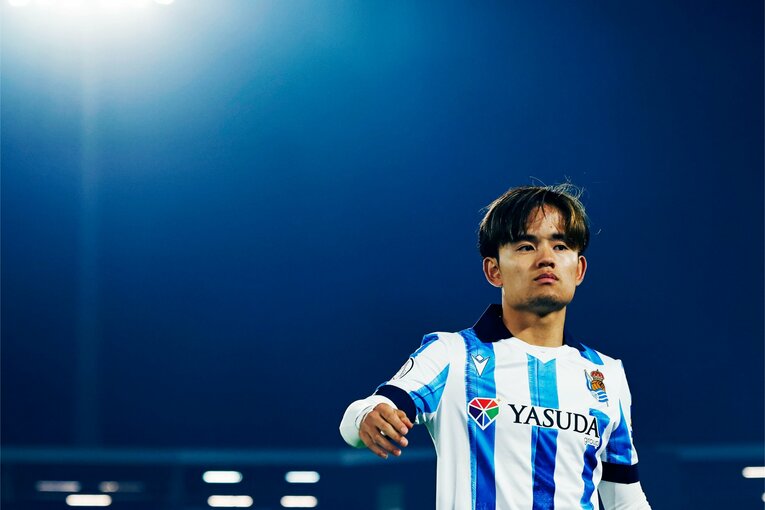 「みんなクボを気に入ってるんだ」傷心アジア杯から中2日スペイン復帰戦、久保建英は古巣の仲間に挨拶を…カメラマンが見た“気迫と品格”(4)