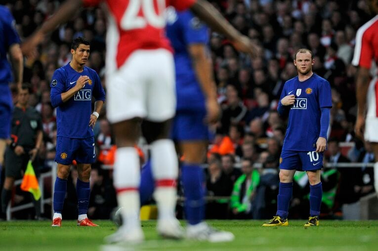 2008-09のCL準決勝でマンチェスター・ユナイテッドとアーセナルが激突。マンUに軍配が上がった ©Takuya Sugiyama