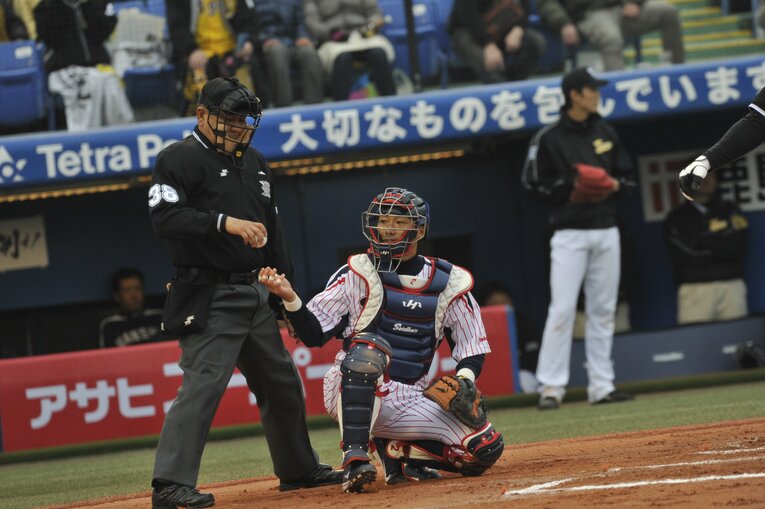 ヤクルトに移籍した相川　©Nanae Suzuki