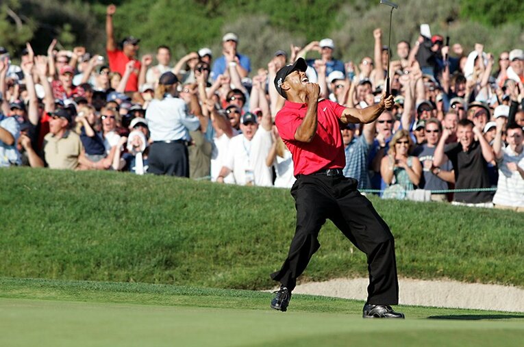 トーリーパインズで行われる今年の全米オープン。2008年にタイガー・ウッズが壮絶な死闘を制したシーンは記憶に新しい ／ photograph by Getty Images