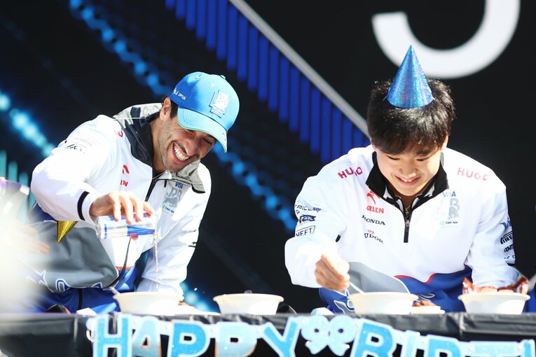 リカルドとの確執はコース上でだけ？　©Getty Images / Red Bull Content Pool