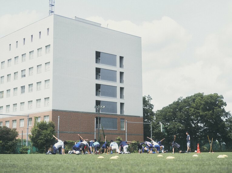 東京大学サッカー部は弥生キャンパス（本郷キャンパスに隣接）にある農学部グランドで練習することが多い　©︎Yuki Suenaga