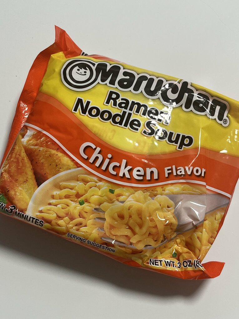 乾麺、カップ麺で最もお気に入りになったマルちゃんのチキンフレーバー ©Masashi Hara