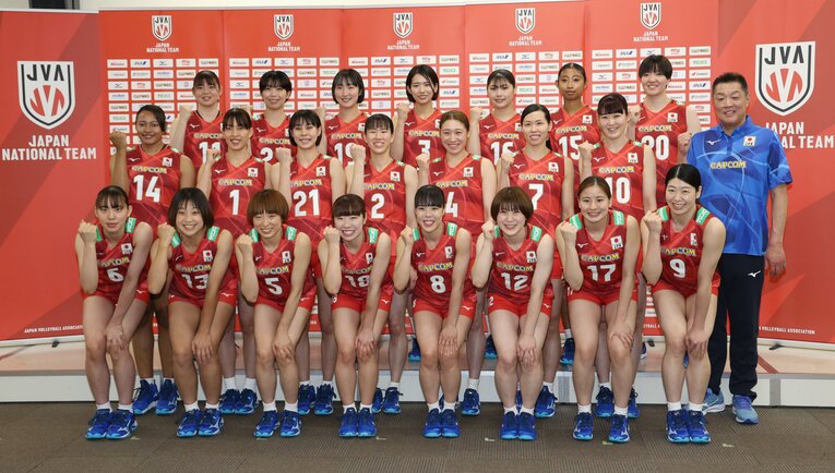 日本代表記者会見の様子　©︎JIJI PRESS