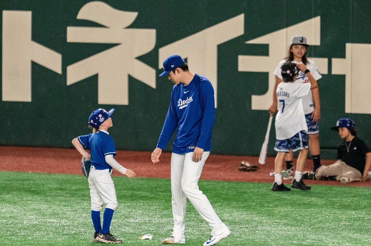 【最新フォト】MLB開幕シリーズ2025　大谷翔平らドジャース軍団は東京ドームでのびのびと調整　©︎Nanae Suzuki