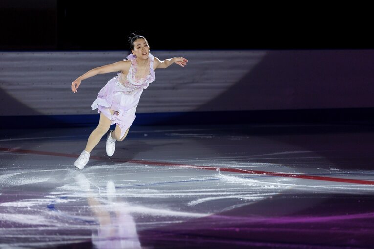 「MAO RINK」オープニングイベントに登場した浅田真央　©Kiichi Matsumoto