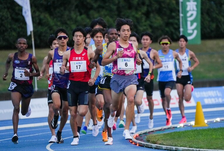 五輪前の最終調整レースのホクレン記録会ではラストスパートで異次元のキレを見せた　©Satoshi Wada