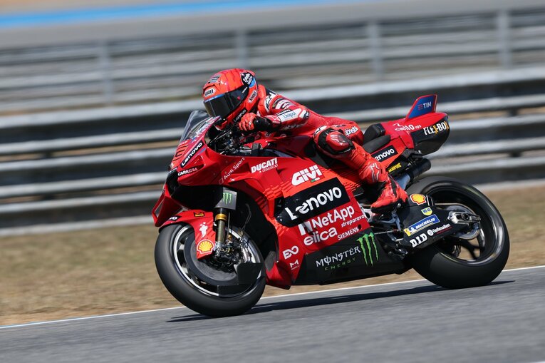 ドゥカティワークスでテストに臨んだマルケスの走り　©Satoshi Endo