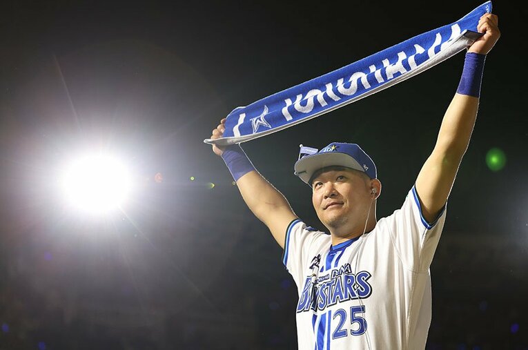 ハマスタ復帰戦で文字通りヒーローとなった筒香嘉智。日本人メジャーリーガーのNPB復帰戦成績と比べてみると？ ／ photograph by JIJI PRESS