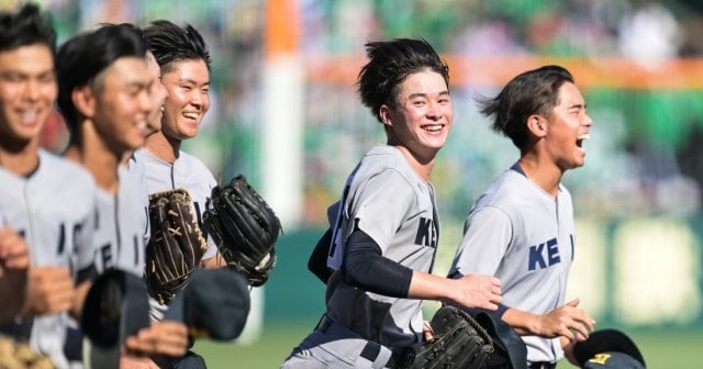 髪型で野球するわけではない」慶応高の衝撃…森林監督が語っていた“今年はなぜ強いのか？” 甲子園4万人が沸いた清原勝児「野球は本当に楽しい」（3／3）  - 高校野球 - Number Web - ナンバー