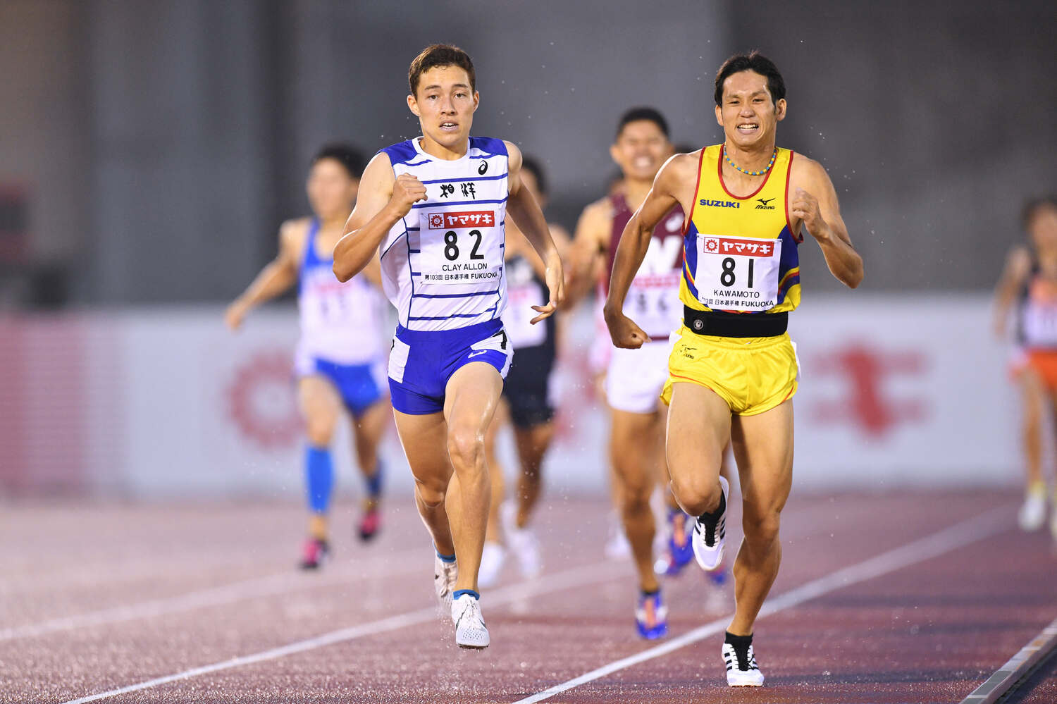 神奈川・相洋高3年時の2019年には当時の日本記録保持者である川元を破って日本一に ©AFLO