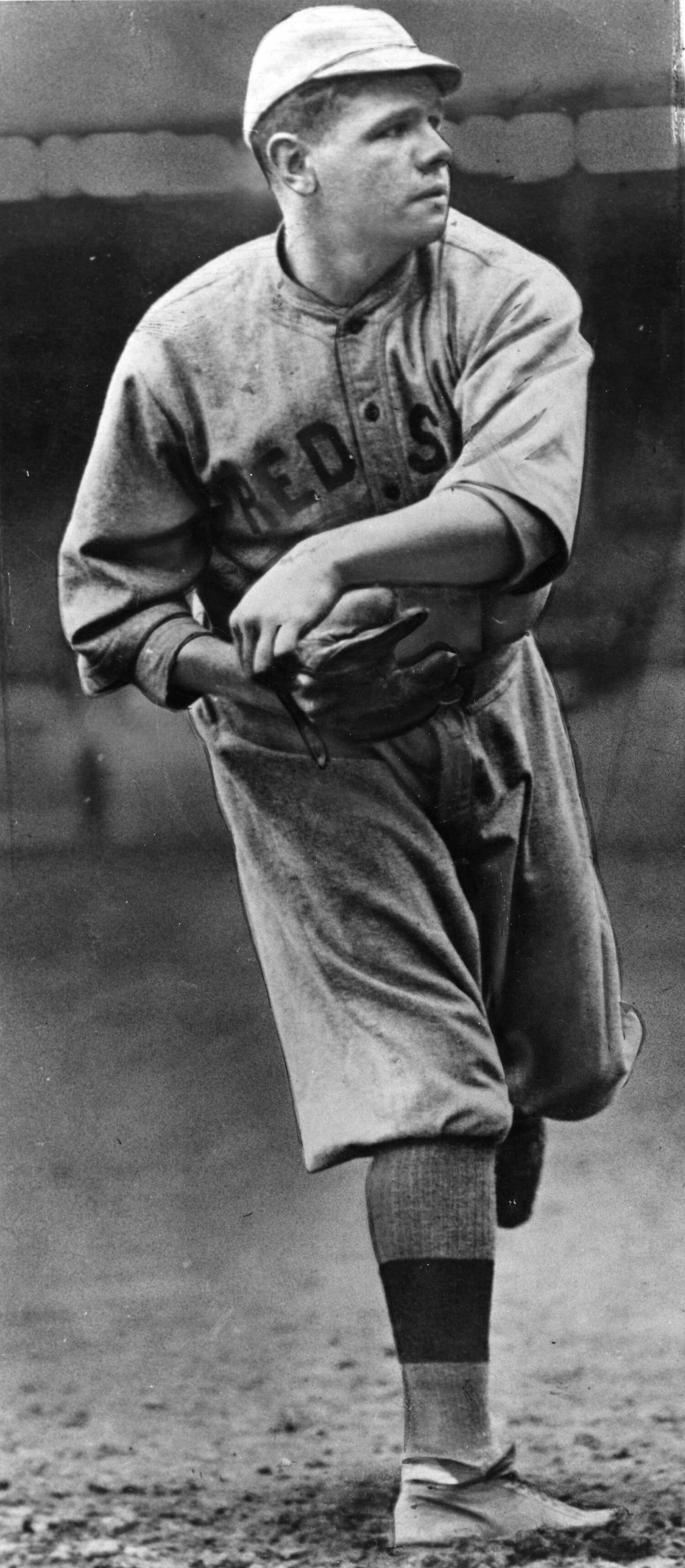 1917年撮影、レッドソックス時代のルース ©Getty Images