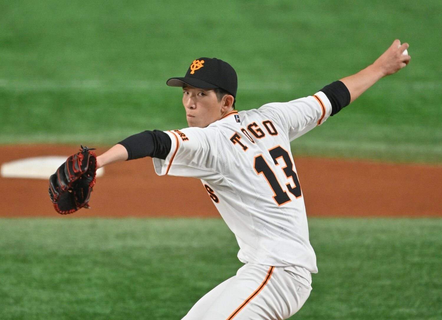 昨季は自己最高の12勝、防御率2.62をあげて、奪三振王（154奪三振）にも輝いた（写真は2年目）　©JIJI PRESS