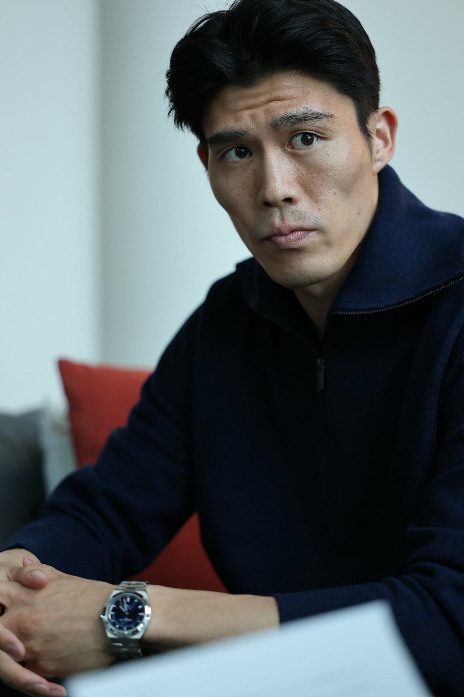 Numberの独占インタビューに応じた冨安健洋（27歳）　©Ryu Voelkel