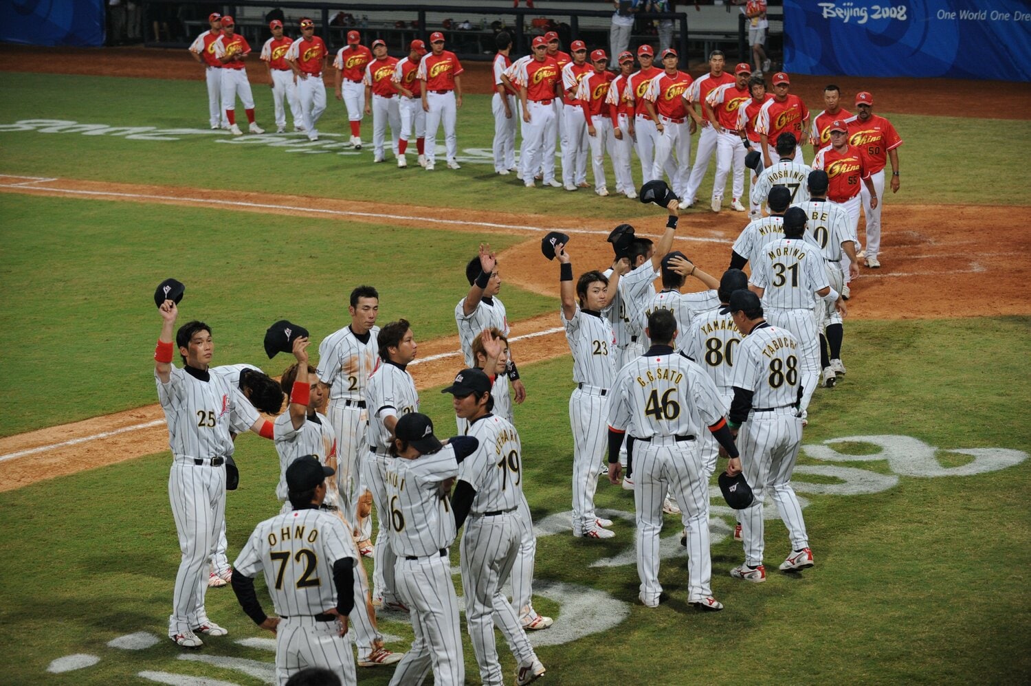 北京五輪、野球の日本vs中国　©JMPA