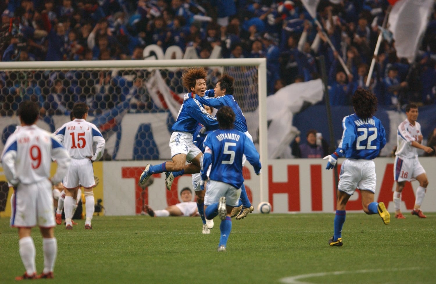 後半ロスタイム、大黒将志のゴールで北朝鮮を振り切った　©Takashi Shimizu