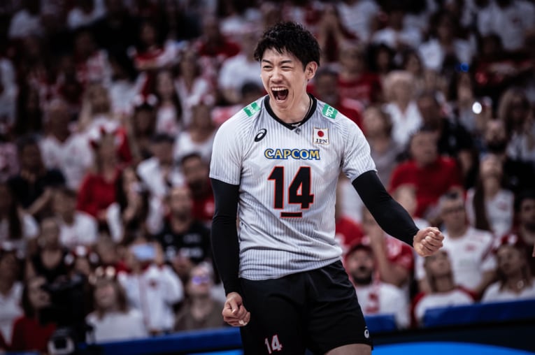 ネーションズリーグ準決勝（vsポーランド）©︎FIVB