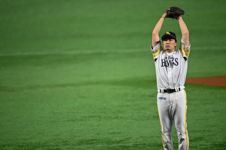 日本シリーズでも先発した和田毅　©︎Nanae Suzuki