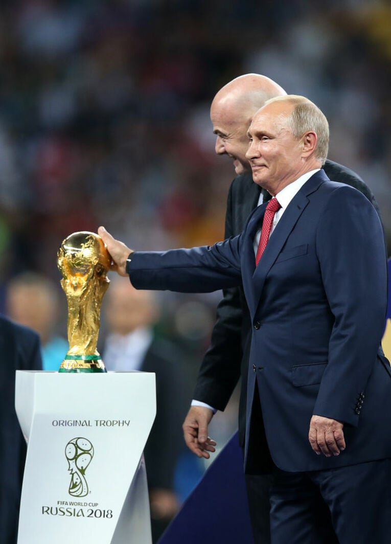 ロシアW杯決勝後の表彰式　©Getty Images