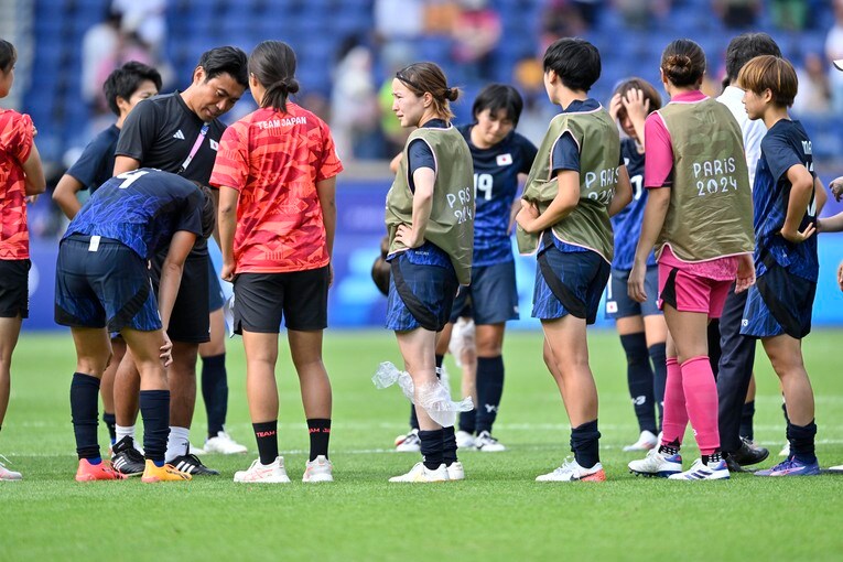パリ五輪アメリカ戦「なでしこたちの涙」（全10枚中の6枚目）　©Takuya Nakachi/JMPA