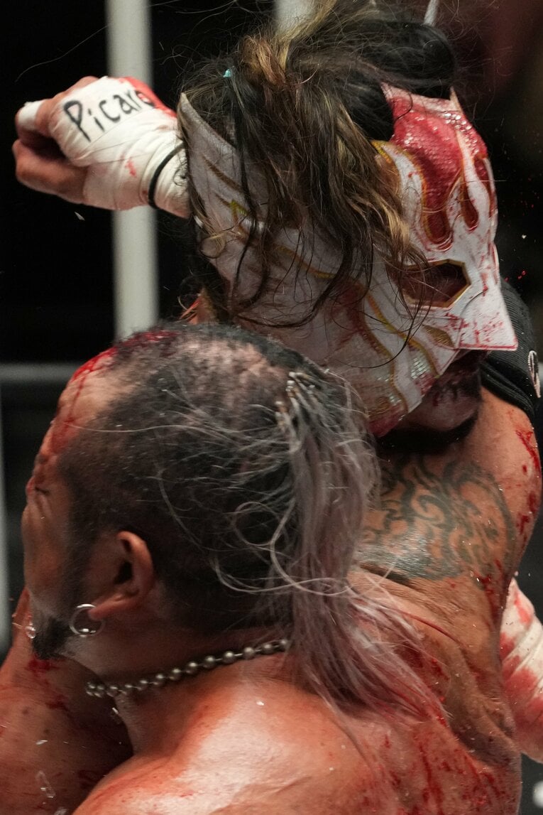 葛西純のラリアット　©Masashi Hara