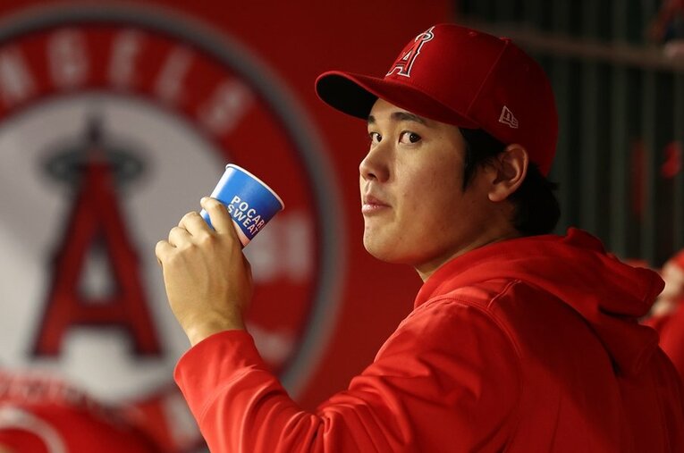 レギュラーシーズンのラスト2試合に姿を現した大谷翔平 ／ photograph by USA TODAY Sports/REUTERS/AFLO