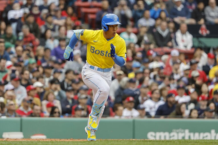 人間性も高く評価される吉田正尚　©️Getty Images