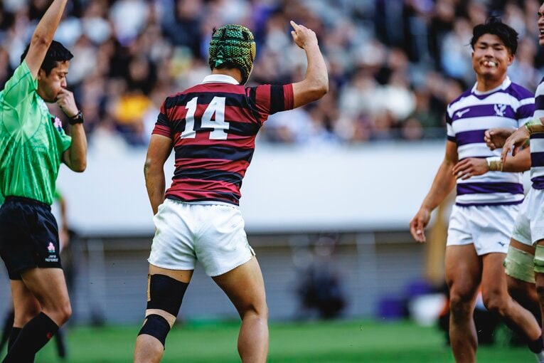 WTB田中健想（早大1年）©︎Kiichi Matsumoto