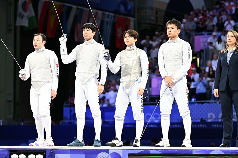 男子フルーレ団体決勝戦　©Naoya Sanuki/JMPA