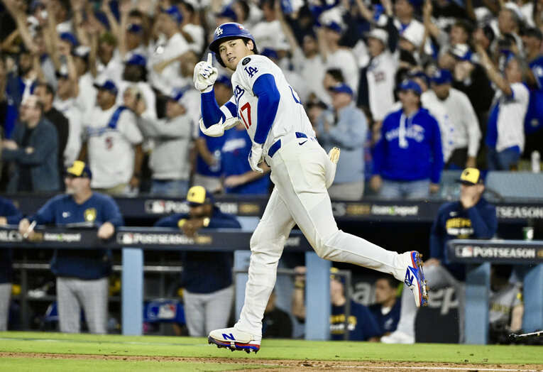 【大谷翔平、衝撃の二刀流DAY】この日、3本目のホームランを放った大谷翔平　©︎Keith Birmingham/MediaNews Group/Pasadena Star-News via Getty Image