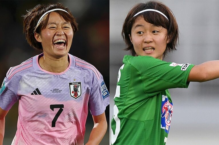 W杯で一躍なでしこジャパンのアタッカーとして認知度を上げた宮澤ひなた。彼女の飛躍のプロセスとは？ ／ photograph by (L)Katelyn Mulcahy - FIFA,(R)Masashi Hara/Getty Images