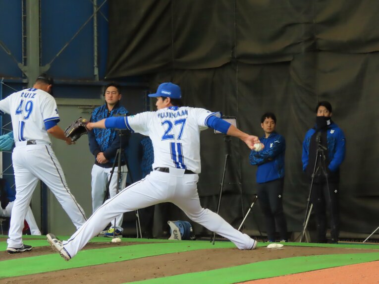 藤浪も力強い球を投げていた©Kou Hiroo