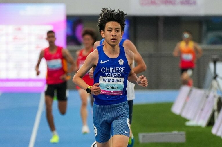 5月のアジア選手権5000mに台湾代表として出場した18歳の簡子傑。現在は仙台育英高の3年生だが、なぜ簡は日本への進学を選んだのか　©Satoshi Wada
