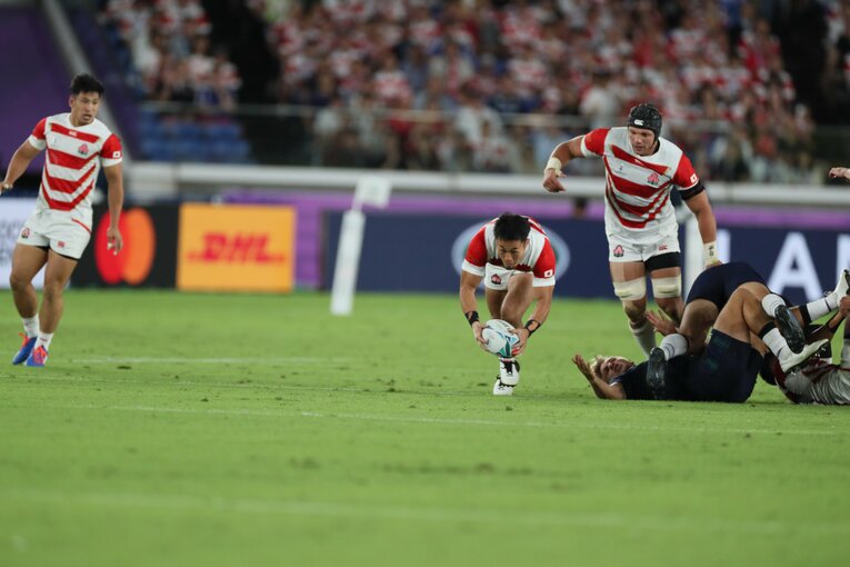 2019年W杯スコットランド戦の後半開始早々、福岡堅樹が振り返る“ゾーン”に入ったトライ（1枚目／全10枚）©︎Naoya Sanuki