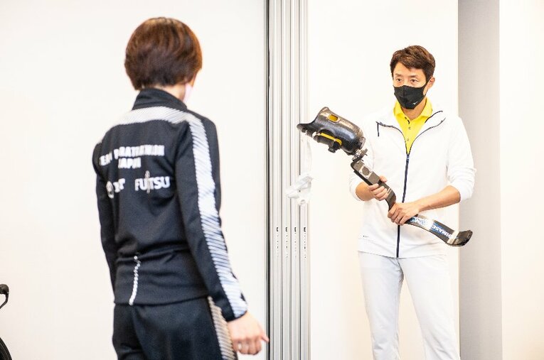 秦選手の口から出た意外な言葉に松岡さんは度肝を抜かれることとなった ／ photograph by Nanae Suzuki