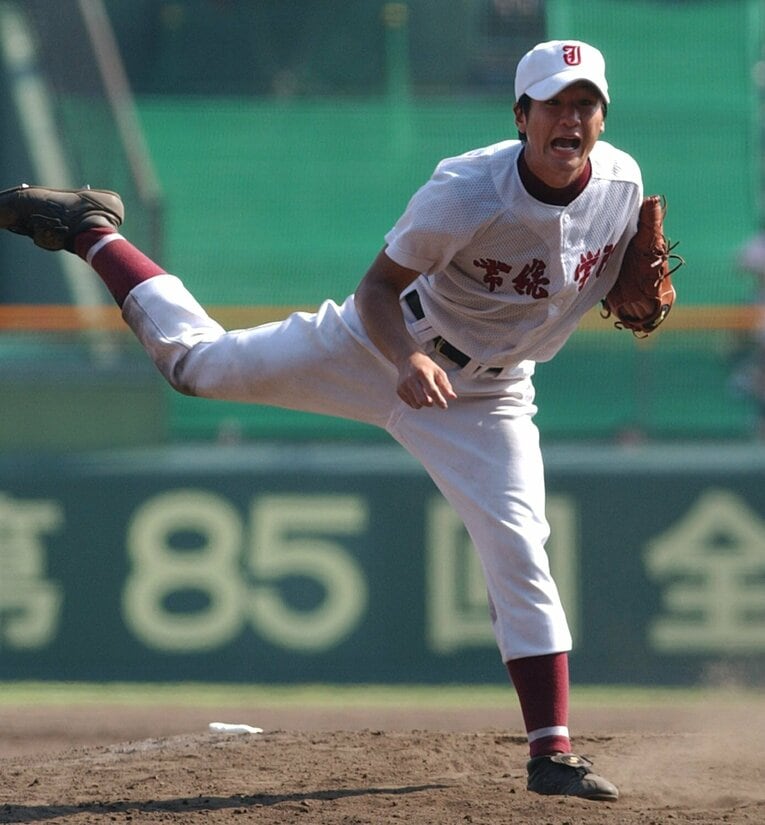 2003年、常総学院のキーマンになった飯島秀明 ©JIJI PRESS