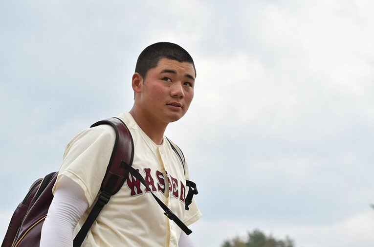 高校時代の清宮幸太郎　©Hideki Sugiyama